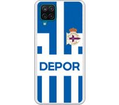Carcasa para Samsung Galaxy A12 5G - RC Deportivo camiseta rayas blanquiazul