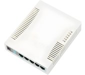 Mikrotik rb/260gs routerboard 260gs 5port gigabit smart switch with sfp cage, swos, plastic case, psu