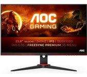 AOC LED Gamer Monitor 24G2ZE/BK 23.8  "Full HD Black