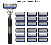 7-Layer Shaver Blade Manual Razor with Replaceable Blades No Skin Damage Blades Shaver Resistant Water Wash Shaver
