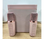 Karaoke con micrófono inalámbrico, Máquina de Karaoke, Altavoz Completo, Bluetooth con 2 Micrófonos, Portátil