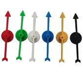6 unids 10cm plástico giratorio Flecha dot DIY juego de Mesa Juguete Los Niños Accesorios