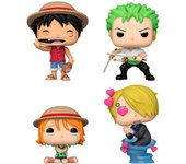 Blister 4 figuras POP One Piece ExclusiveFigura  Coleccionable - Idea de Regalo- Mercancia Oficial - Juguetes para Niños y Adultos - Movies Fans - Muñeco para Coleccionistas y Exposición