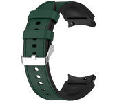 Silicone+Leather Strap for Samsung Galaxy Watch 7 6 5 Pro 40mm 44mm Band Watch6 4 Classic 47/43/46mm Replacement Correa Bracelet