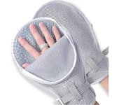 Guantes de sujeción Médica-Juego de 2, Guantes de Protección de Manos para pacientes con Demencia o Ancianos, Niños autistas, Guantes De sujeción de Cama, inmovilización de extremidades