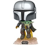 Funko-Funko POP! Star Wars Star Wars - 402 The Mandalorian - Mando Flying w/Jet Pack