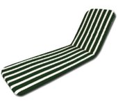 Playa cojin tumbona verde-blanco 185x55x2.5cm 10602