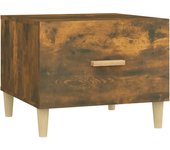 vidaXL Mesa de centro madera contrachapada 50x50x40 cm Blanco, Negro, Roble Sonoma Mesita de Salón o Comedor o Auxiliar Mesa de Café Meuble Salón