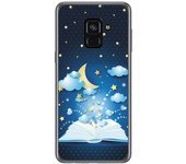 Tumundosmartphone Funda Gel Tpu para Samsung Galaxy A8 (2018) Diseño Libro Cuentos Dibujos