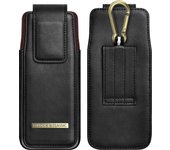 Puloka For Samsung Galaxy Z Fold 6 5 4 3 2 5G Pouch Belt Case Holster Flip Case Waist Bag Leather Vertical Phone Bag With Loop