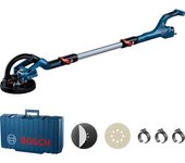 Bosch Professional GTR 55 - Lijadora de Pared de Yeso - 550W - Plato Lijador 215mm - Hoja 225mm - Extensión 170cm - Maletín