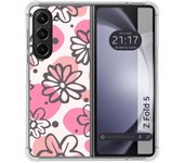 Funda Silicona Antigolpes para Samsung Galaxy Z Fold 5 5G diseño Flores 09 Dibujos
