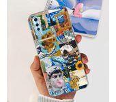 Lovely Cat Pattern Back Case For Vivo Y7s Cases Child Fashion Soft TPU Clear Silicone Bumper For Vivo Y7s V1913A V1913T Capas
