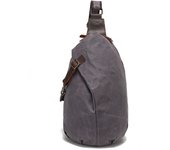 Aceite de cera de lona bolsa de pecho nueva bolsa de los hombres de viaje oblicua span primera capa bolsa de cuero de vaca