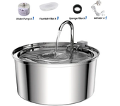 3.2L Cat Automatic Water Dispenser Pet Smart Induction Water Feeder USB With Filter Stainless Steel Dog Feeder Pet Supplies