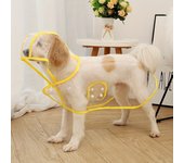 Impermeable de plástico transparente para perros, mascotas, pequeños y medianos