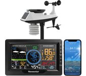 Professional Wireless Weather Station 8-in-1 Rain Gauge with Outdoor Sensor Weather Forecast Humidity Horloge Weather Station