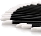 100PCS Lip Applicators Disposable Lip Brushes Make Up Doe Foot Lip Gloss Applicator Eyeshadow Lipstick Lint Free Lash wands