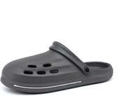 Men's Classic Clog Shoes Quick Dry Garden Shoes Gray Comfort Outdoor Slippers Nursing Beach Walking Kayaking