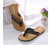 Flip-Flops For Men Summer Anti-Skid Breathable Home Outdoor Comfortable Slippers Daily Casual Regular Canvas Strap Flip-Flops