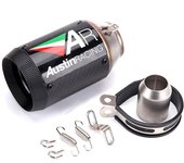 51mm/60mm Titanium Alloy Universal Exhaust Muffler Pipe Modified Exhaust End Pipe Canister Tailpipe For CBR1000R  Z800 ZX6R ETC