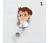 Exhibiton 1PC Badge Reel ID Name Card Retractable Clips Badge Holder Clip Name Card Holder Card Holder Clip Office Supplies