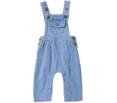 Newborn denim sleeveless casual Bailey, men's and women's summer clothing, 0-24 meters