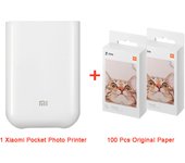Xiaomi 1 Pocket Photo Printer with ZINK Inkless Technology - Mini Multifunctional AR Video Printing - Bluetooth 5 Portable for Mijia APP