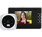 Mirilla electrónica puerta inteligente interfonos para casa Timbre inalámbrico con camara