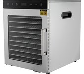 Deshidratador de acero inoxidable, deshidratador de 800 W con regulación de temperatura (30-90 ℃)