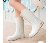 Botas De Lluvia De Moda Para Mujeres Altas, Antideslizantes, Impermeables Para Trabajo Y Ocio Al Aire Libre