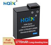 HQIX for DJI Osmo Action 4 Action 3 Osmo action camera Charger Battery
