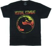 Mortal Kombat Logo Licensed Graphic T-Shirt Short Sleeves Shirts for Men Women Adult