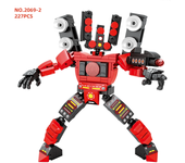 Altavoz Titan Skibidi Toilet Man MOC, bloques de construcción, Monitor de cámara Titan, juguetes de bloques Titan, regalo para n