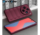 KEYSION Shockproof Case for VIVO X100 Pro 5G X90 Pro+ Plus Anti-skid Soft Silicone Phone Back Cover for iQOO 12 Pro 11 Z7 Z7X 5G