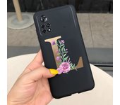 For Xiaomi Poco X4 Pro 5G Case Soft Letters Alphabet Painted Phone Cover For Xiaomi Poco M4 Pro 4G Funda PocoX4 M4 Pro 2022 Capa