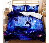 Flying Dragon Duvet Cover,3D Mythical Dragon Print Polyester Bedding Set,Boys Teens Queen/King/Full/Twin Size Comforter Cover