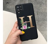Case For Samsung Galaxy A22 Cases Lovely Letters Flower Phone Cover Silicone Funda For Coque Samsung A22 4G 5G A 22 2021 Housing