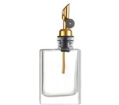 Glass Olive Oil Dispenser Bottle Stainless Pourer 200ML/280ML Sauce Vinegar Bottle Clear Reusable Coffee Syrup Dispenser