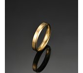 4Mm6mm8mm anillo liso anillo brillante doble biselado, anillo de acero de titanio de acero inoxidable joyería de mano europea y americana