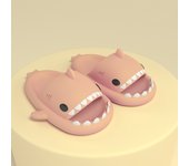 Zapatillas para niños de la generación de tiburones, baño antideslizante, sandalias para padres e hijos para bebés y niñas