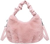 2024 autumn and winter new imitation mink fur handbag, crossbody bag, armpit bag, cloud bag, plush bag