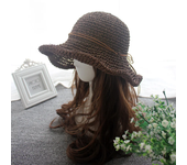 New Ladies Sun Hat For Women Bowknot Raffia Straw Hat Foldable Summer Hat Wide Brim Beach Hat Female Chapeau Femme