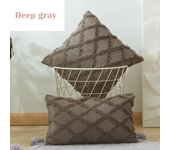 New 3D Plush Tufting Rattan Lattice Geometric Pillows Cover 4 Sizes Autunm Winter Cozy Warm Sofa Cushion Cover Living Room Decor
