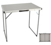 Mesa Camping Plegable de Aluminio para Jardín, Picnic y Acampada. Bandeja Auxiliar Multifunción, Portátil y Ligera de para Hogar y Viaje.