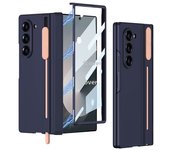 Magnetic Hinge For Samsung Galaxy Z Fold 6 Case Gear Push S Pen Slot Protective Film Cover