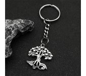 Hot Selling New Tree of Life Pendant Hanging Ornament Simple Metal Keychain Gift