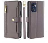 Moda Multifuncional Cremallera Magnético Funda de Cuero PU Solapa OPPO Reno 7 5G, Find X5 Lite, Cuerda Colgante Funda protectora