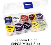 Multicolor Guitar Picks 30/50 Pieces Mixed ABS Premium Plastic Guitar Picks Box Packaged for Acoustic Electric Guitars Bass Or Ukulele ZYF