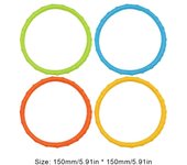 4 Uds juguetes de buceo de verano de plástico para niños juguetes de agua para piscina anillo de hierba de agua accesorios de piscina de buceo con delfines